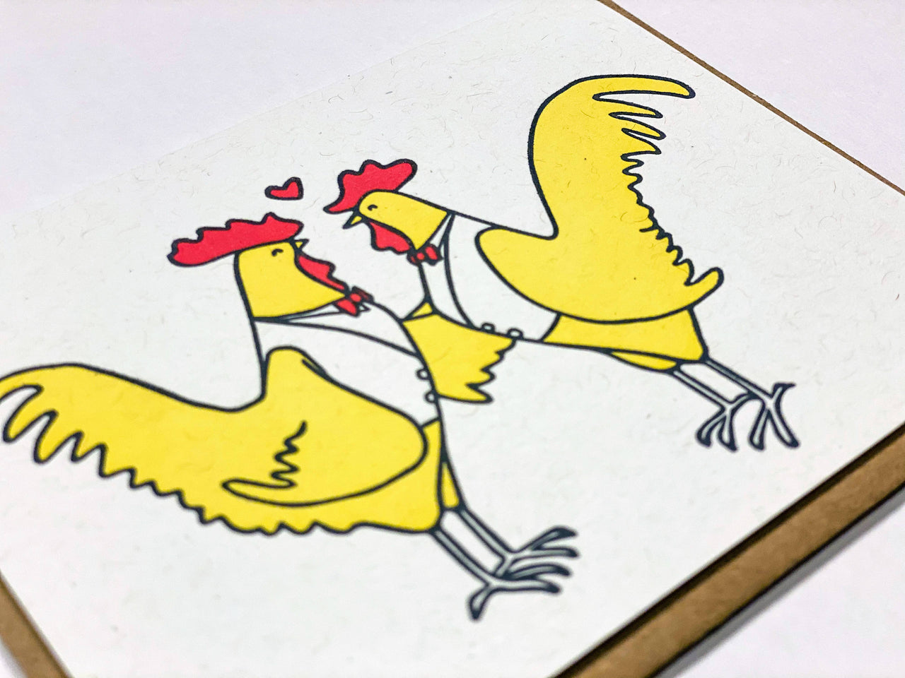 Rooster Wedding Greeting Card