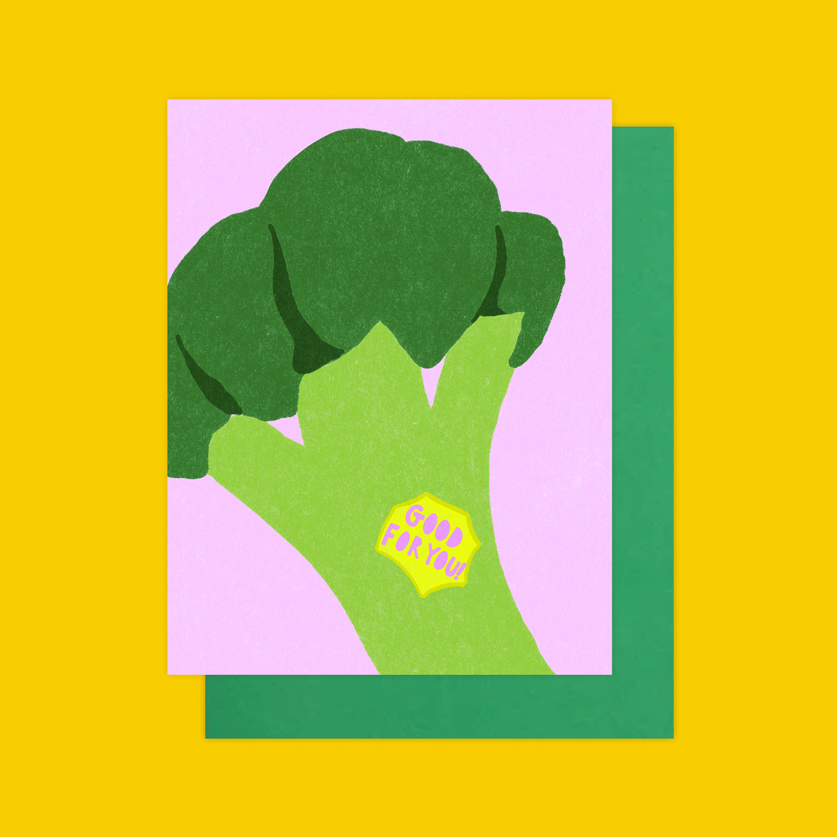 Good For You! Broccoli Card