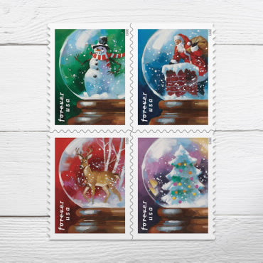 *Forever Letter Stamps: Snow Globes*