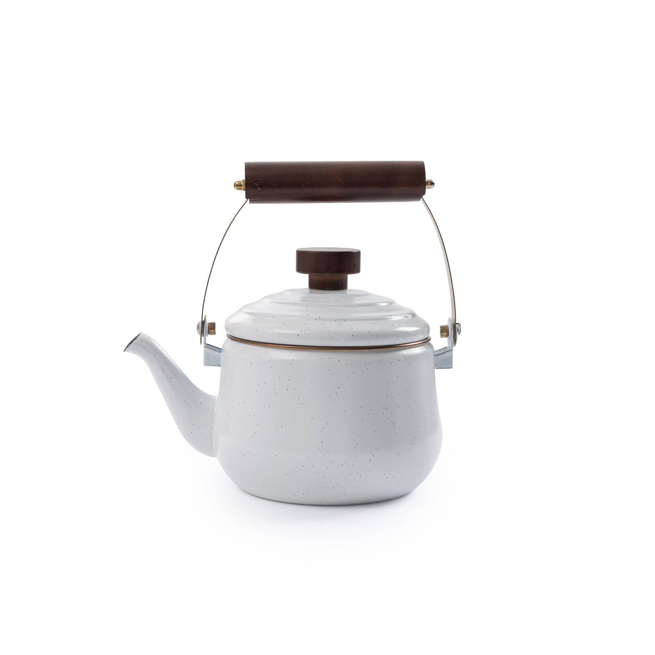 Enamel Teapot: Eggshell