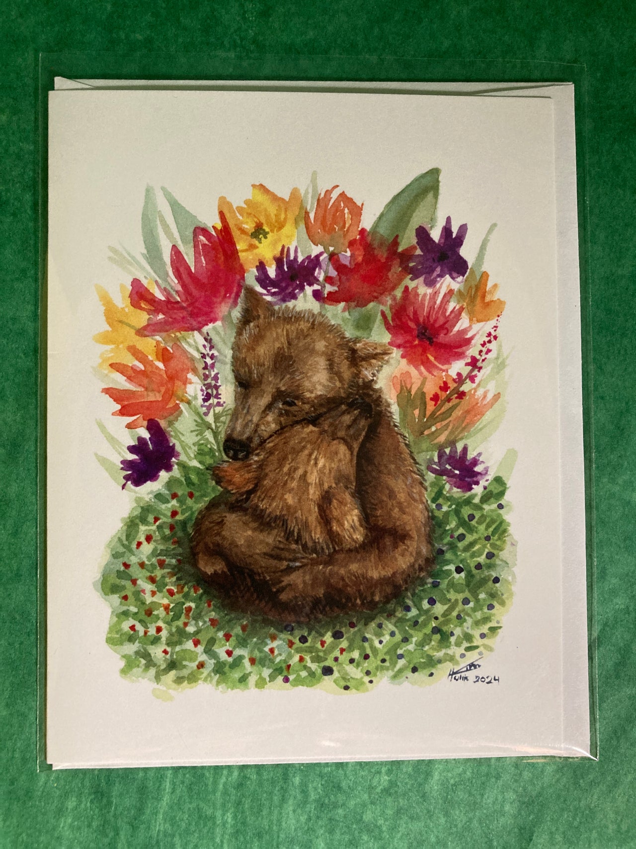 Bear Hug Notecard