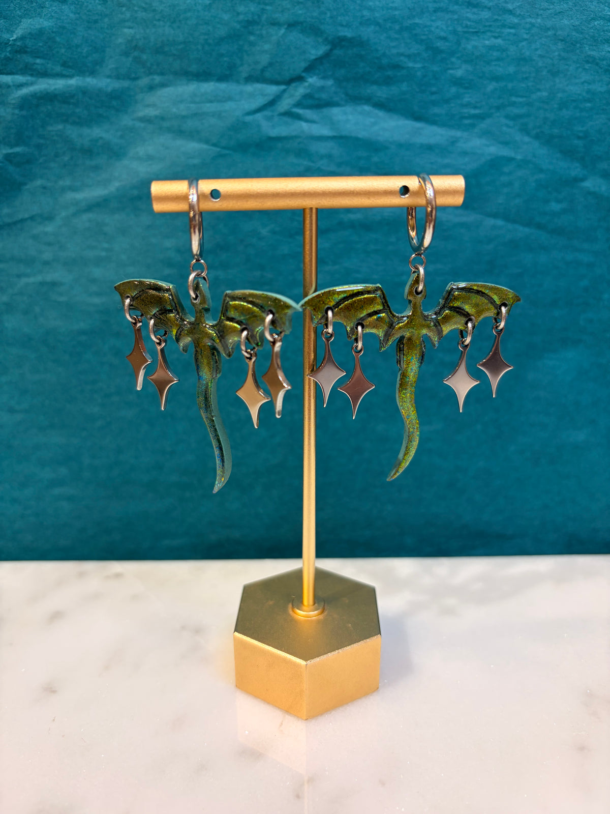 Dragon Dangle Earrings