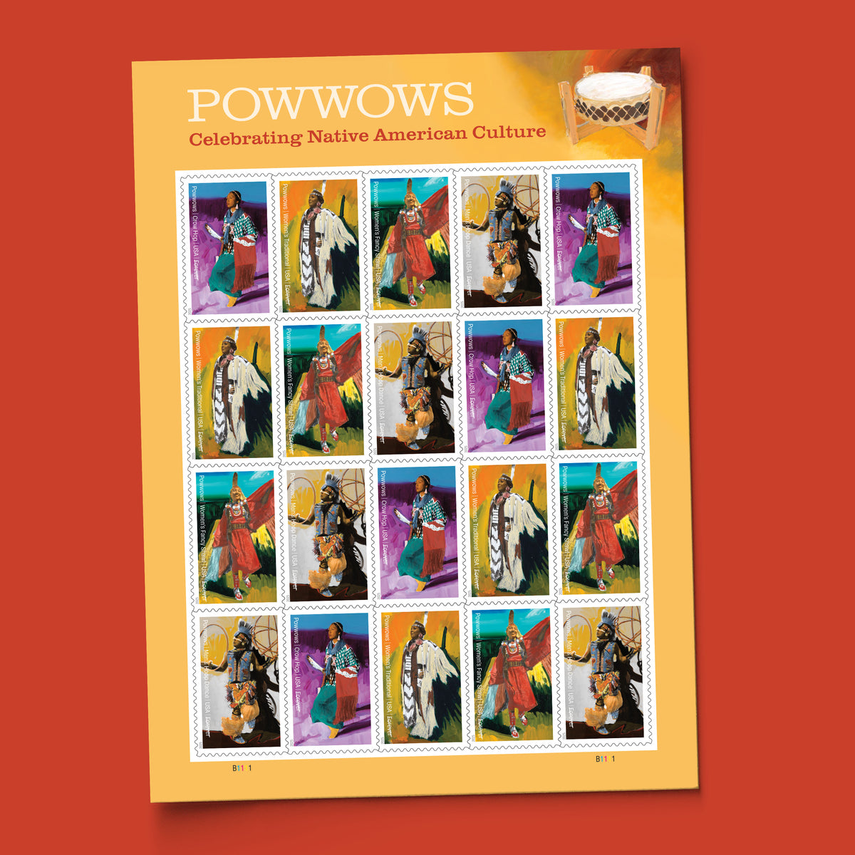 *Forever Letter Stamps: Powwows*