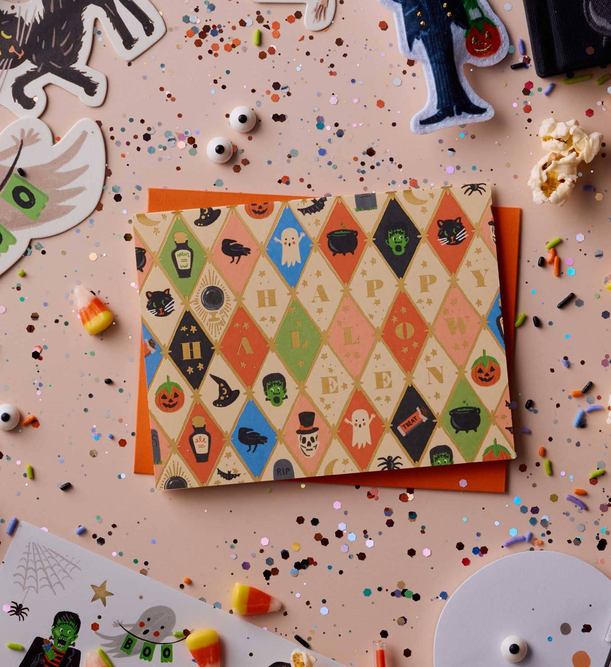 Halloween Argyle Card