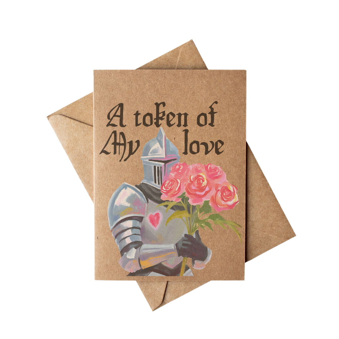 Romantic Medieval Knight Love Card