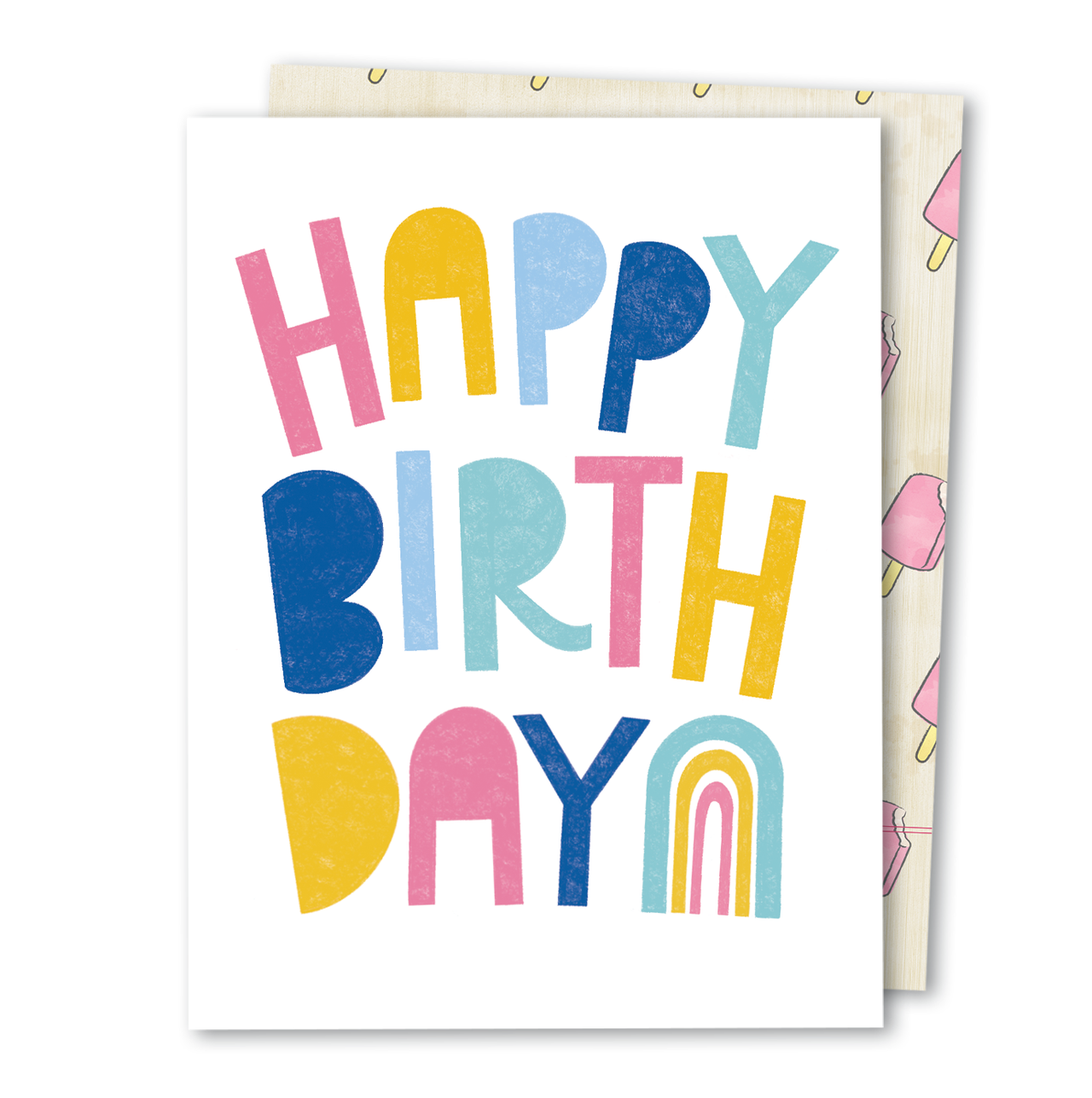 Happy Birthday | Pastel Rainbow Cute Fun Birthday Card