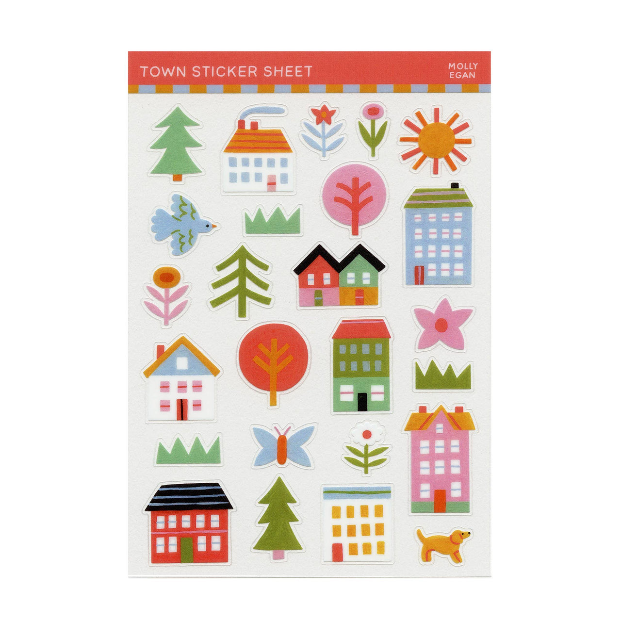 Town Clear Sticker Sheet