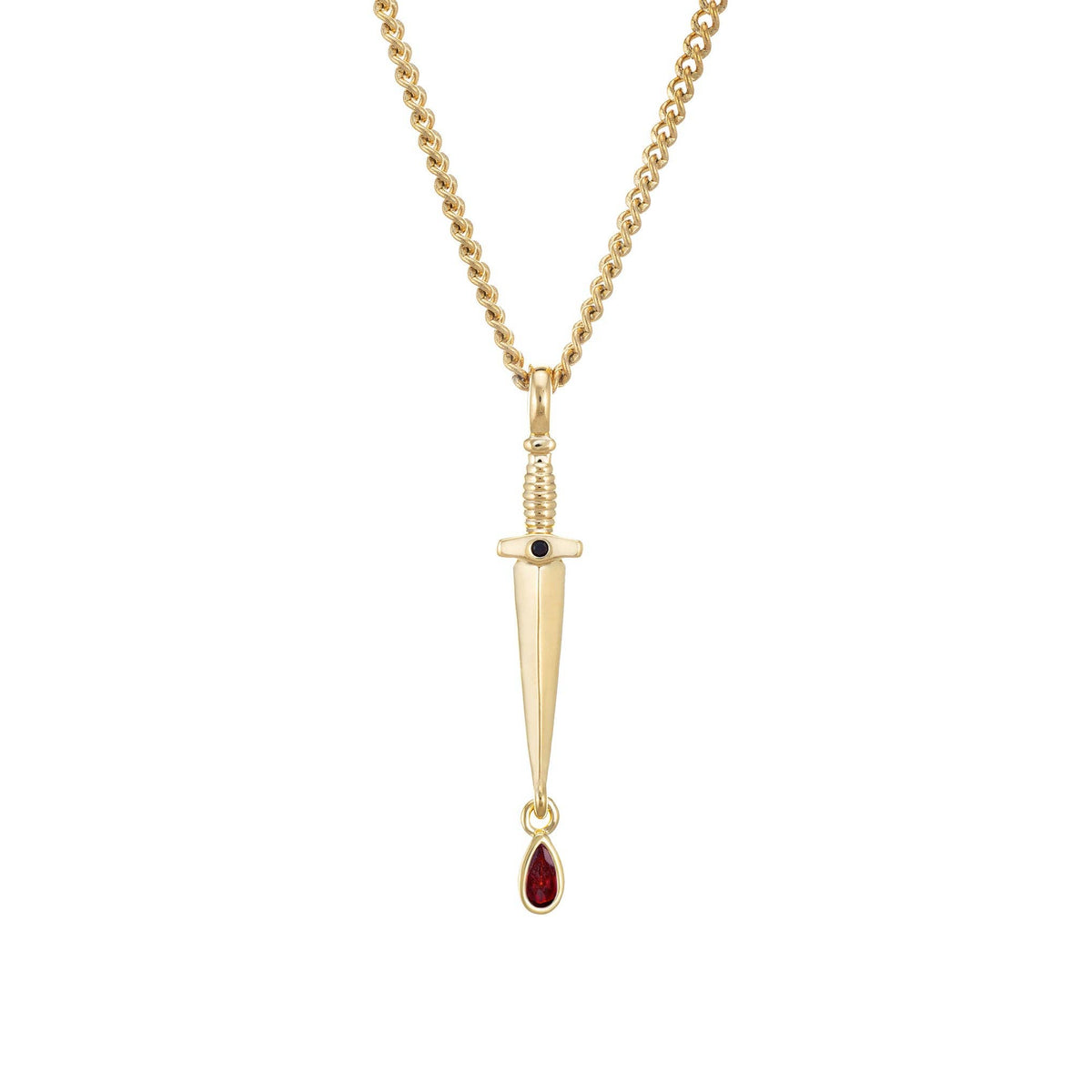 Dagger Necklace: 18K Gold Plated