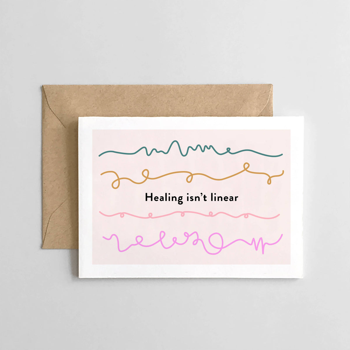 Healing Isn't Linear Everyday Greeting Card