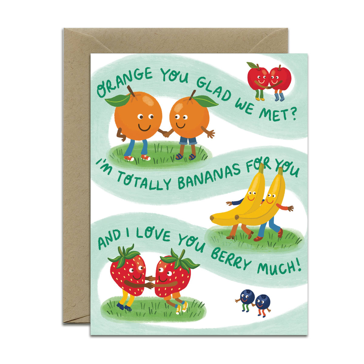 Fruit Salad Punny Cute Love and Friendship Card