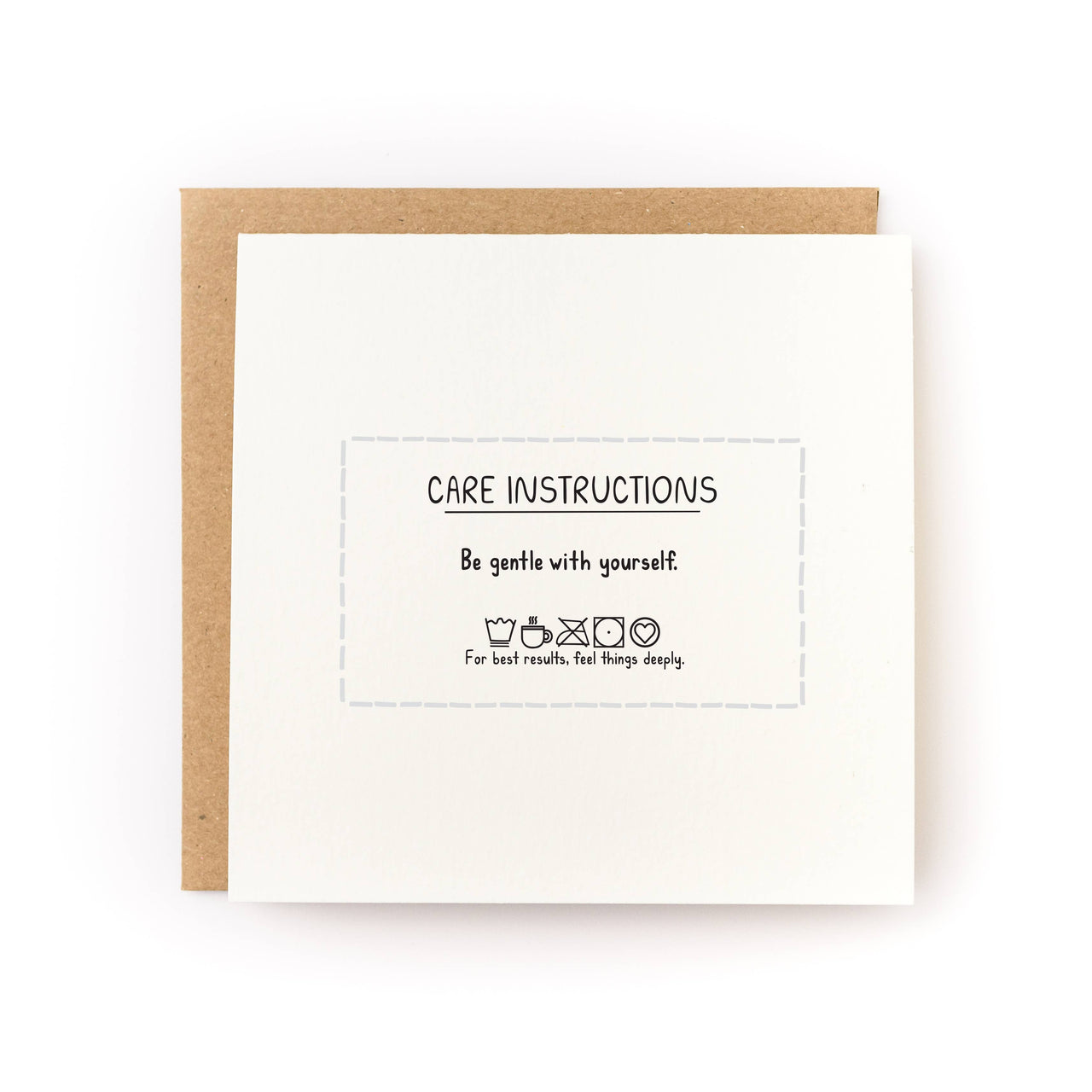 Care Instructions Encouragement Card