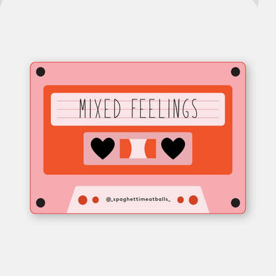 Mixed Feelings - Mix Tape - Vinyl Sticker