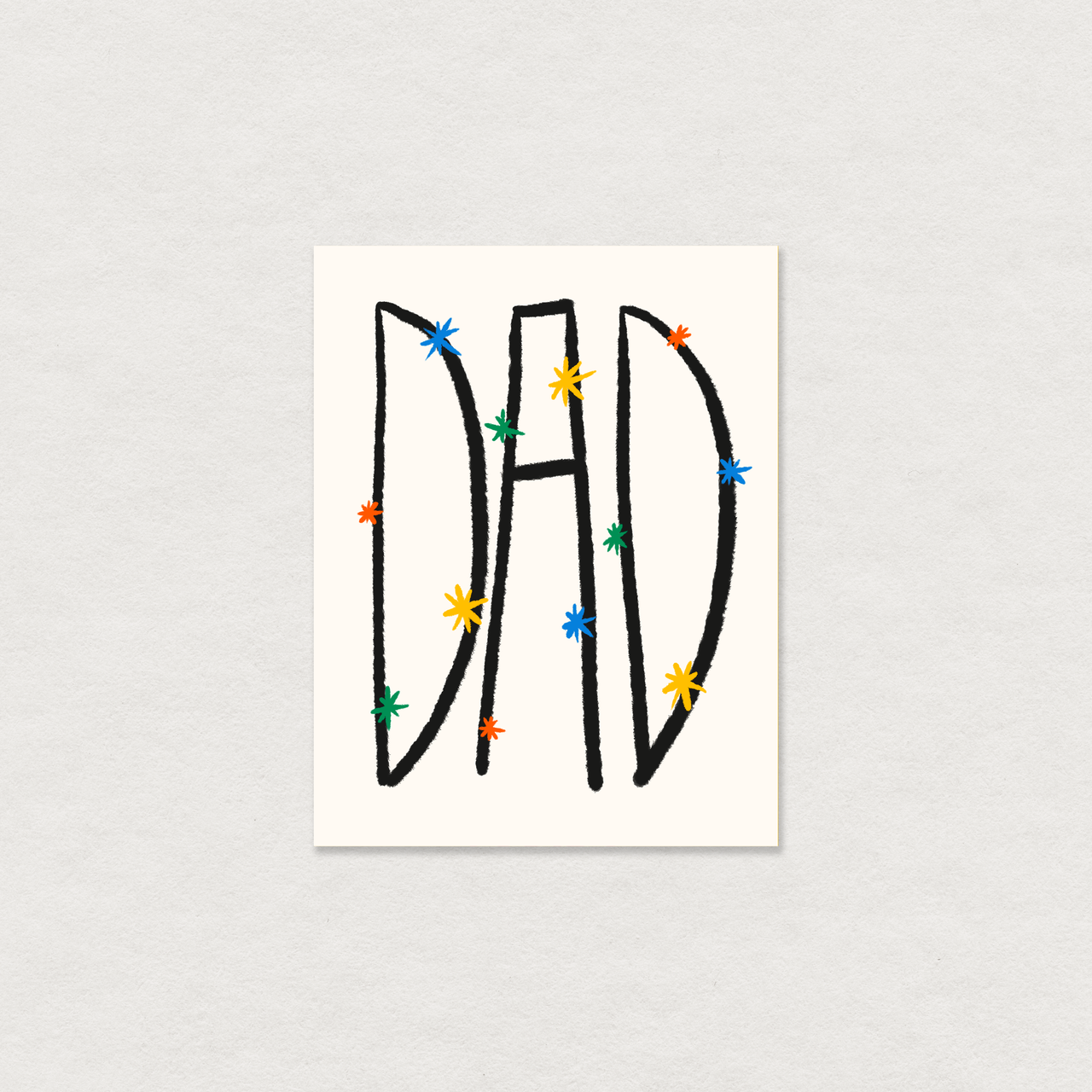 Dad - father's day greeting card