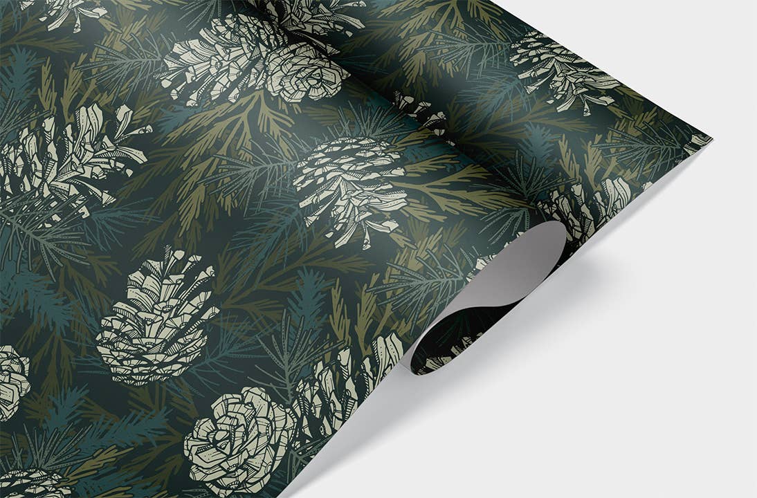 Evergreens / Artisanal Holiday Wrapping Paper