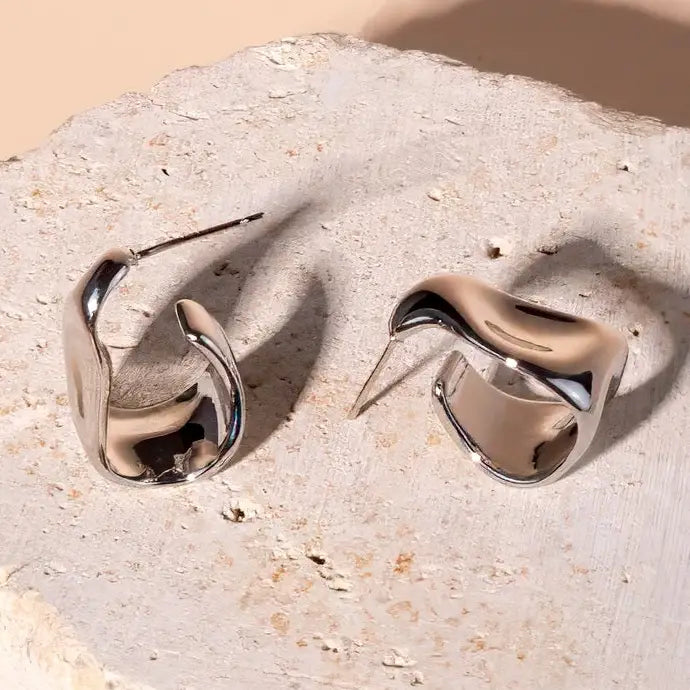Chloe Hoops - Silver