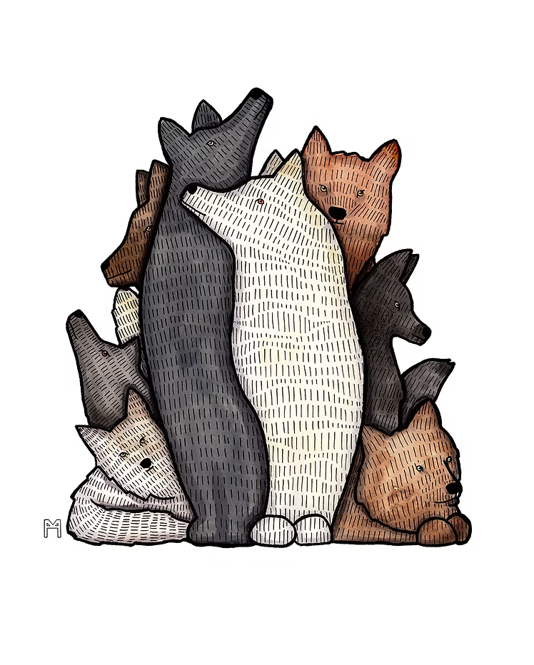 Wolf Pack Print