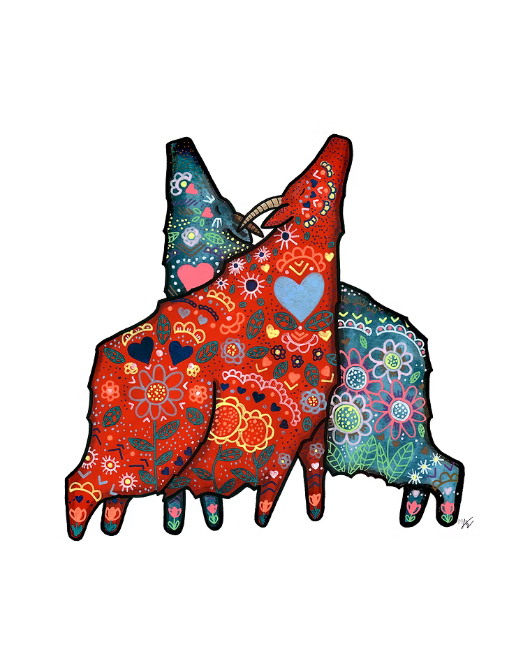 Grow and Bloom Mountain Goats Print