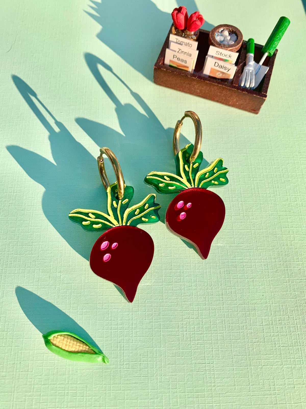 Just Beet It! Earrings