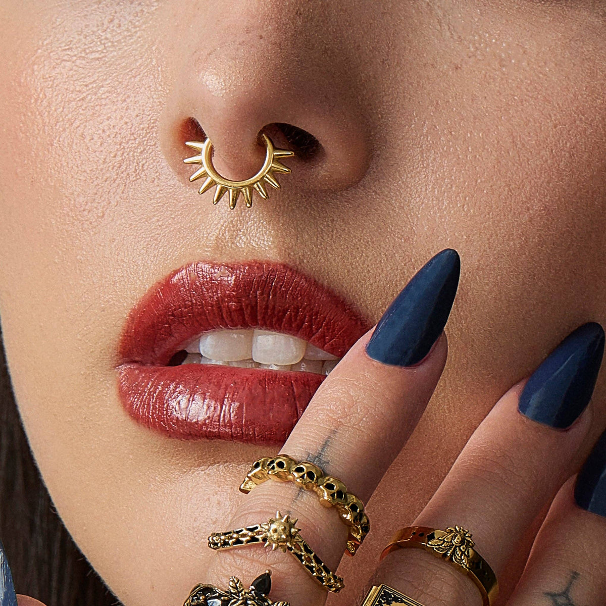 Runaway Septum Cuff: 18K Gold Plated Stainless Steel