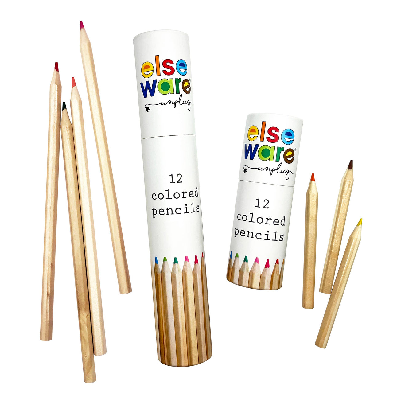 Colored Pencils - 12 Colors: Travel Size (3.5")