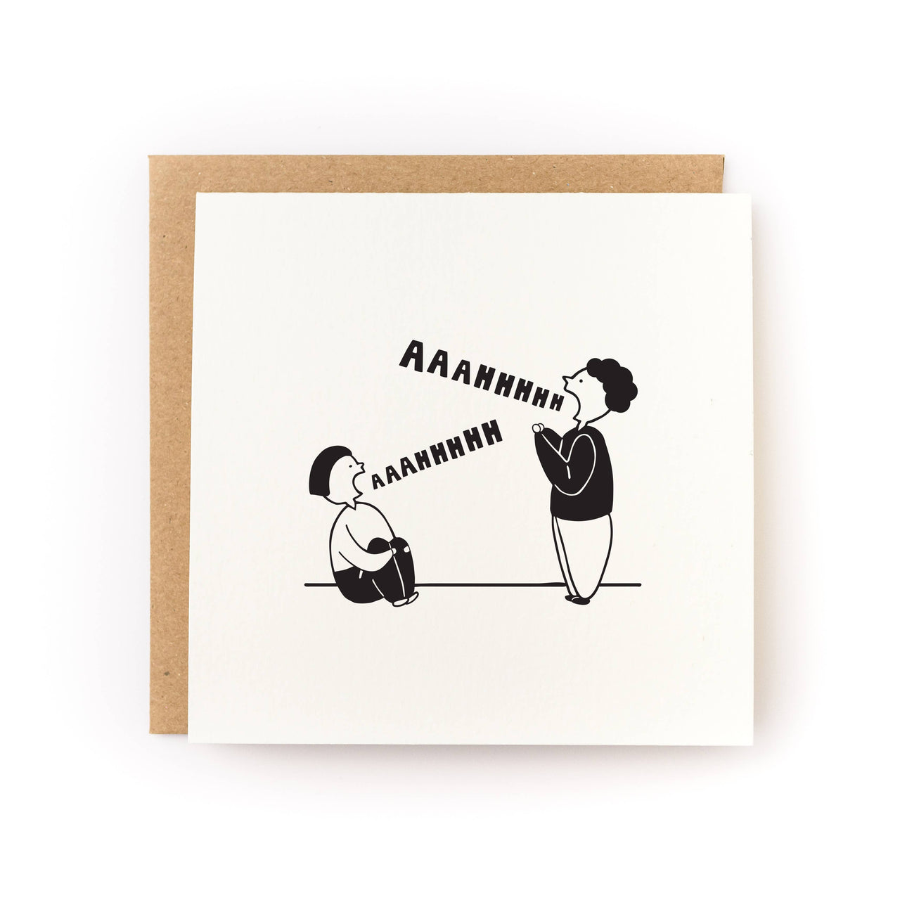 Scream Into the Void Sympathy Card