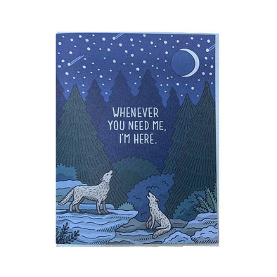 Howling Wolves Card