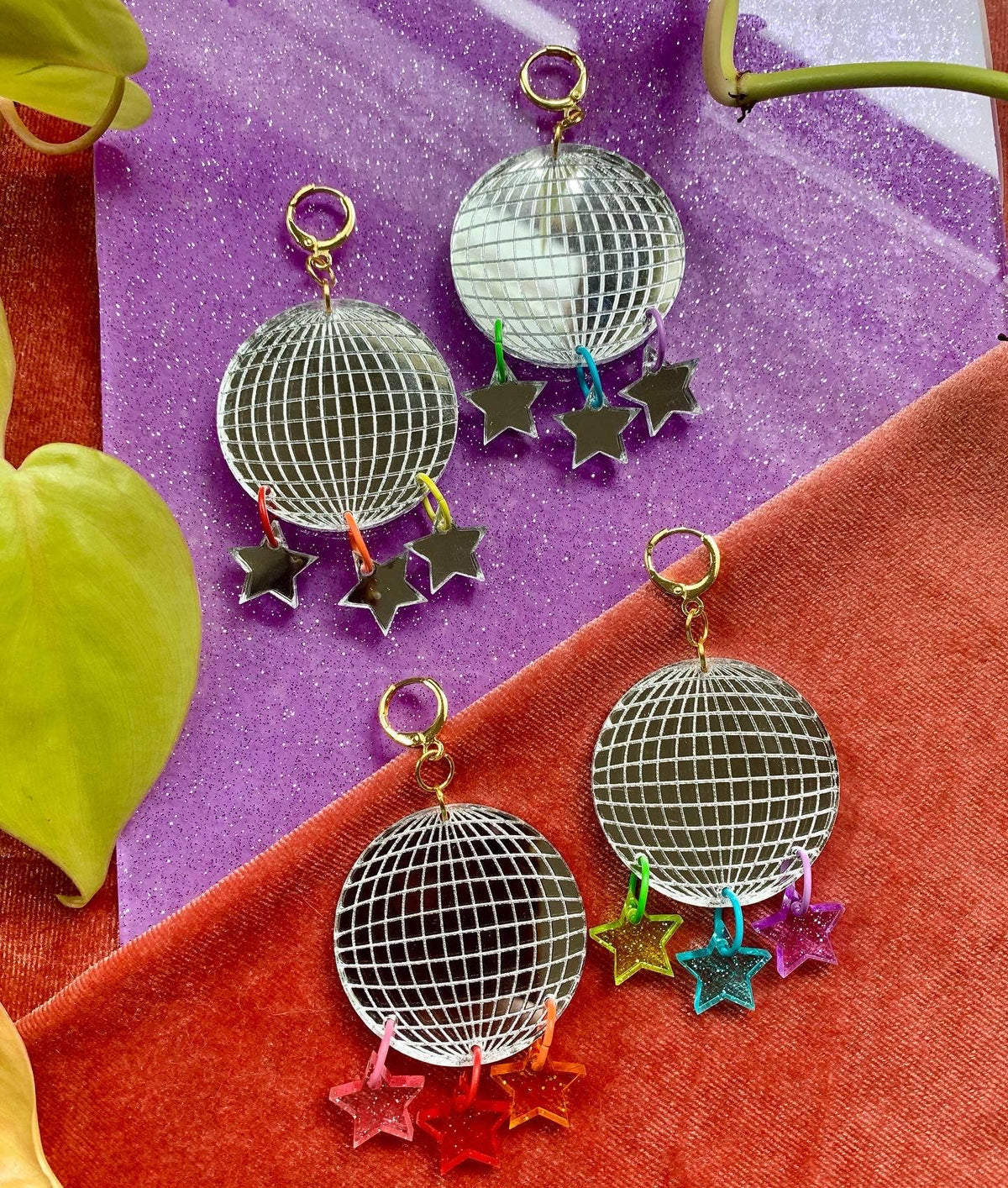 Disco Balls: Rainbow Stars