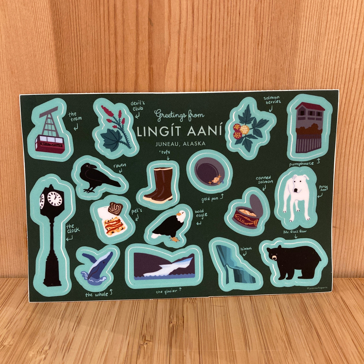 Greetings From Juneau Sticker Sheet