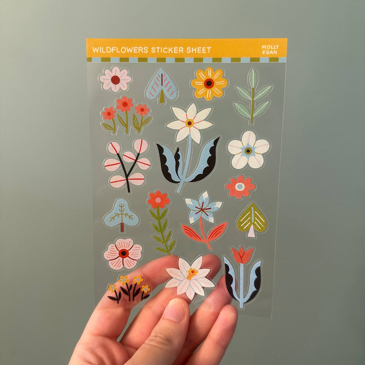 Wildflowers Clear Sticker Sheet