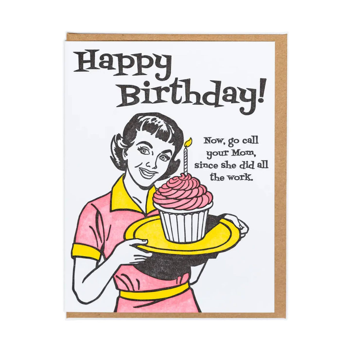 Call Your Mom Birthday Greeting Card