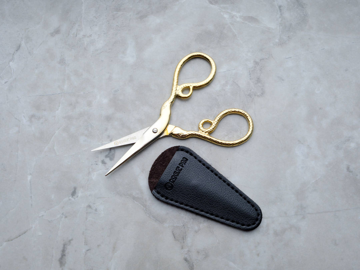 Python Stainless Steel Gold-Tone Utility Scissors 4"