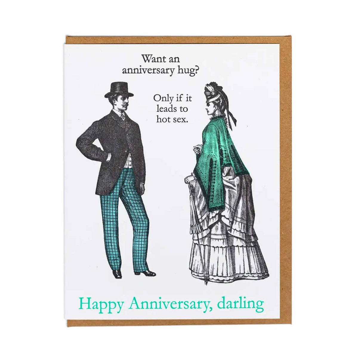 Anniversary Hug Greeting Card