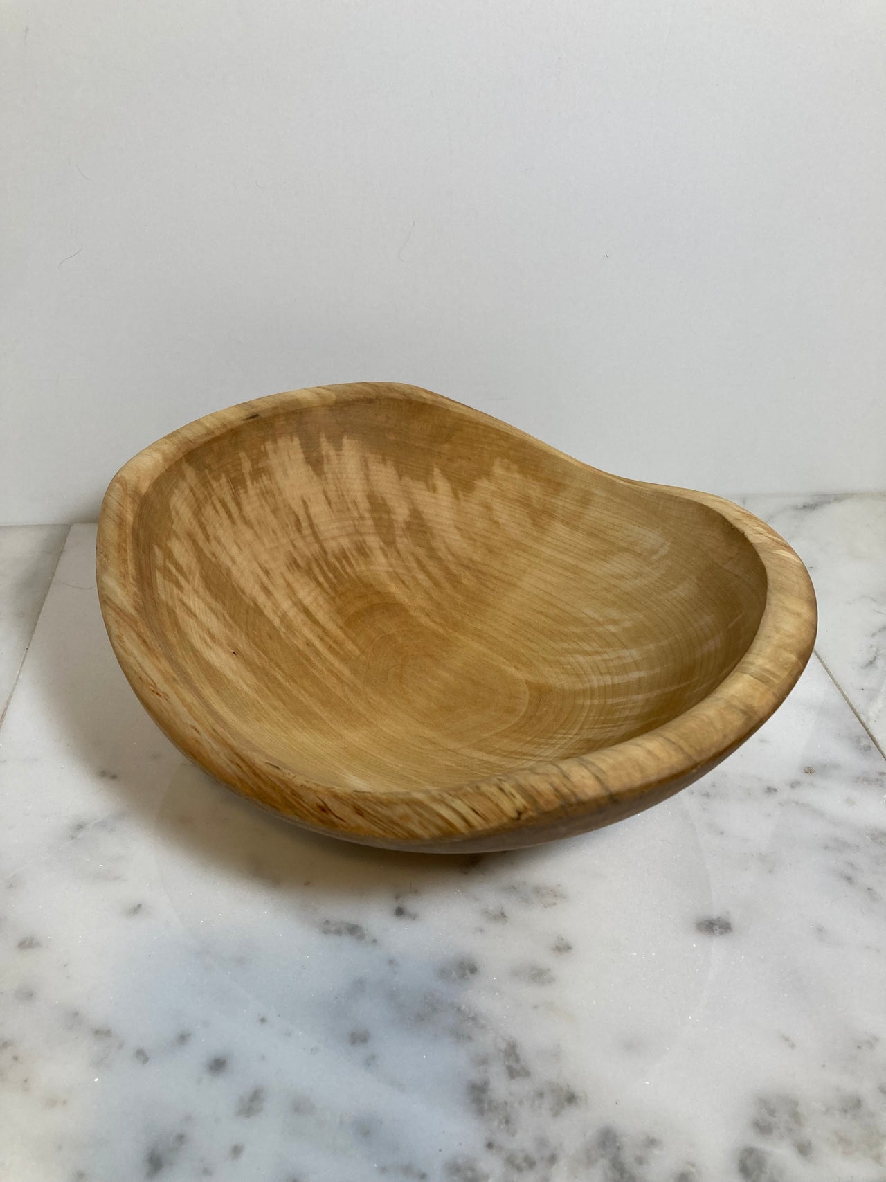 Live edge birch wood bowl