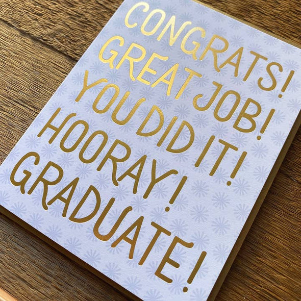 Congrats Grad Words Card