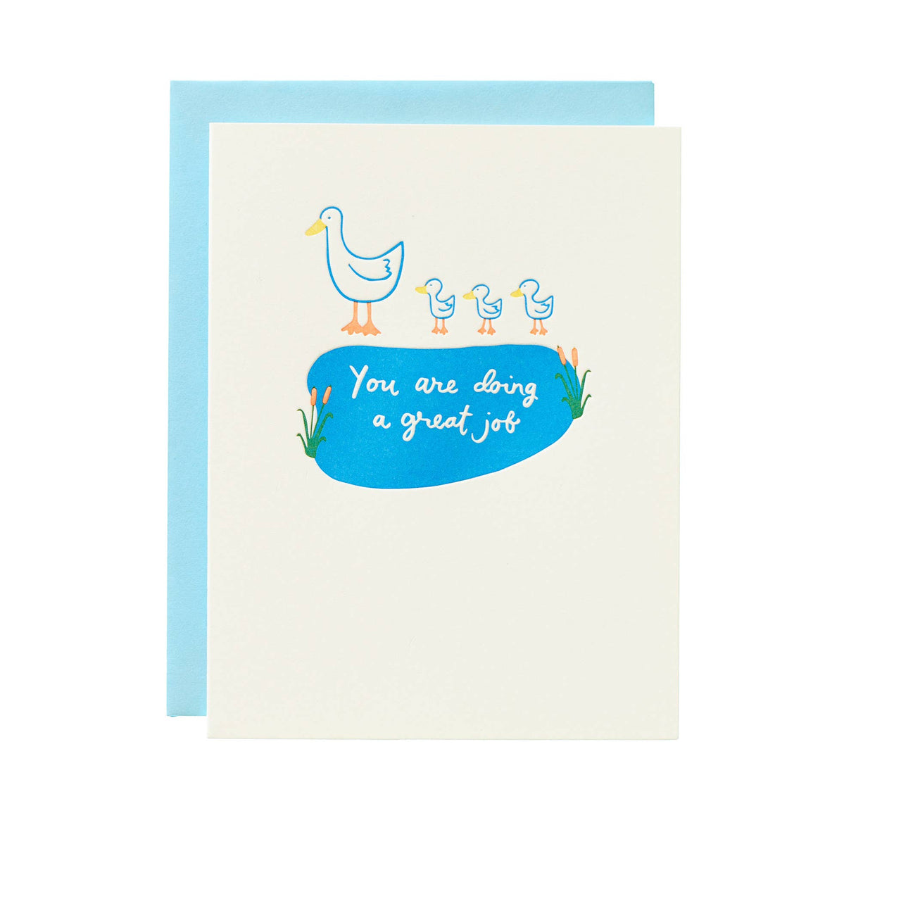Great Job Duck - Letterpress Greeting Card