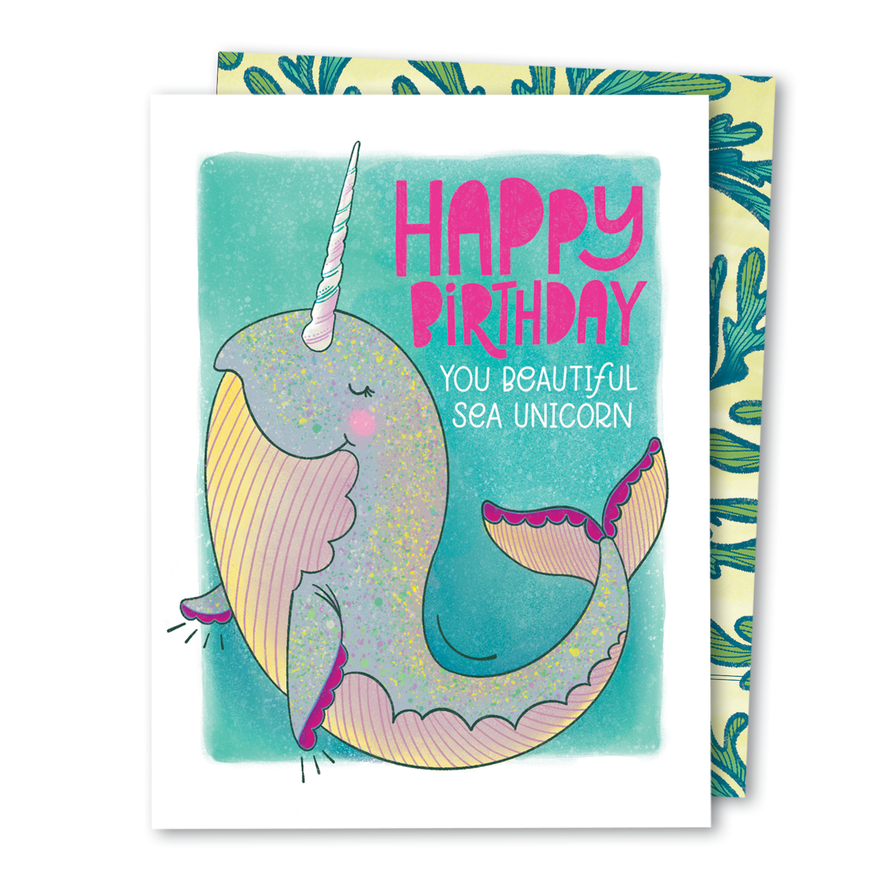 Narwhal Unicorn | Cute Magical Narwhal Happy Birthday Card