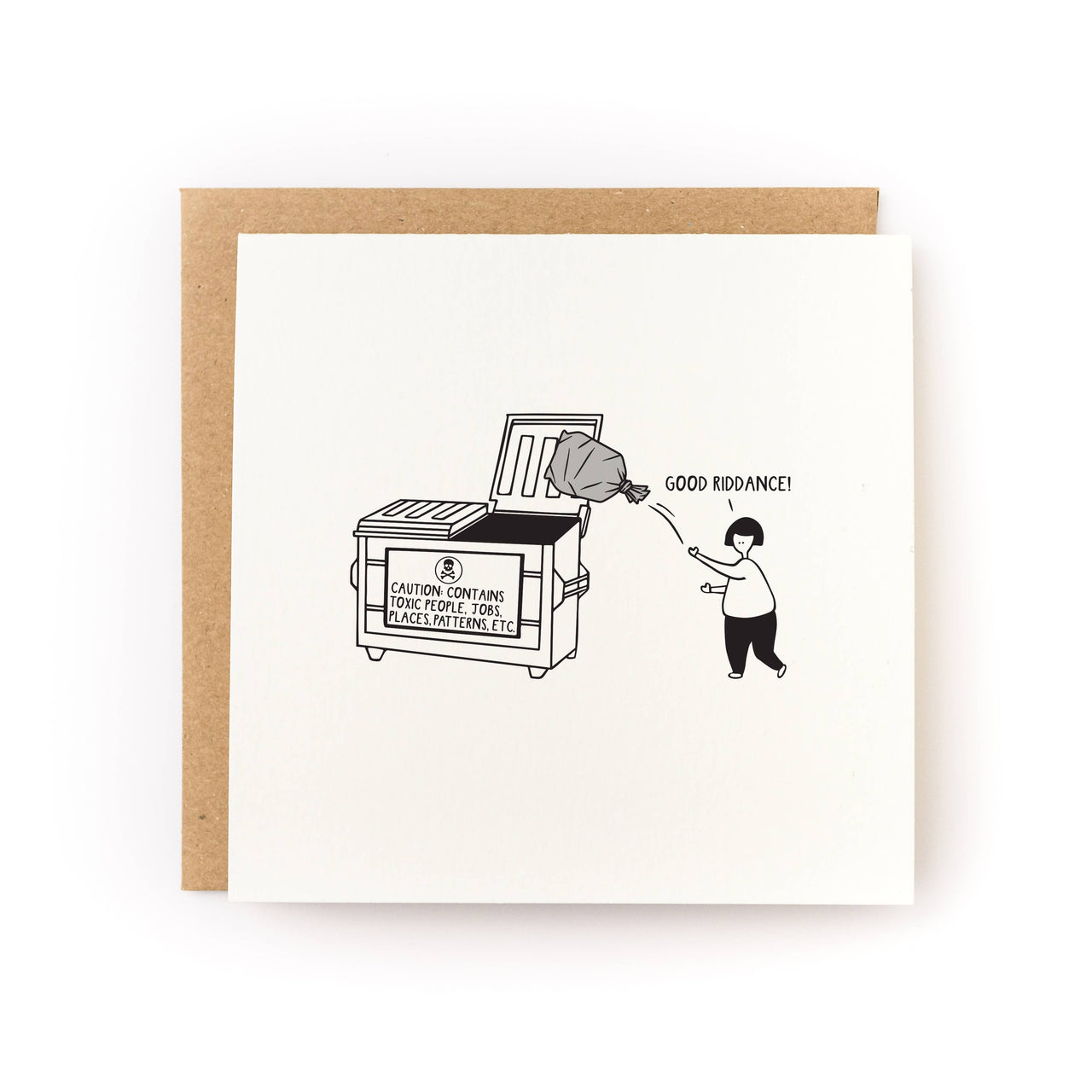 Good Riddance Break Up and Encouragement Card