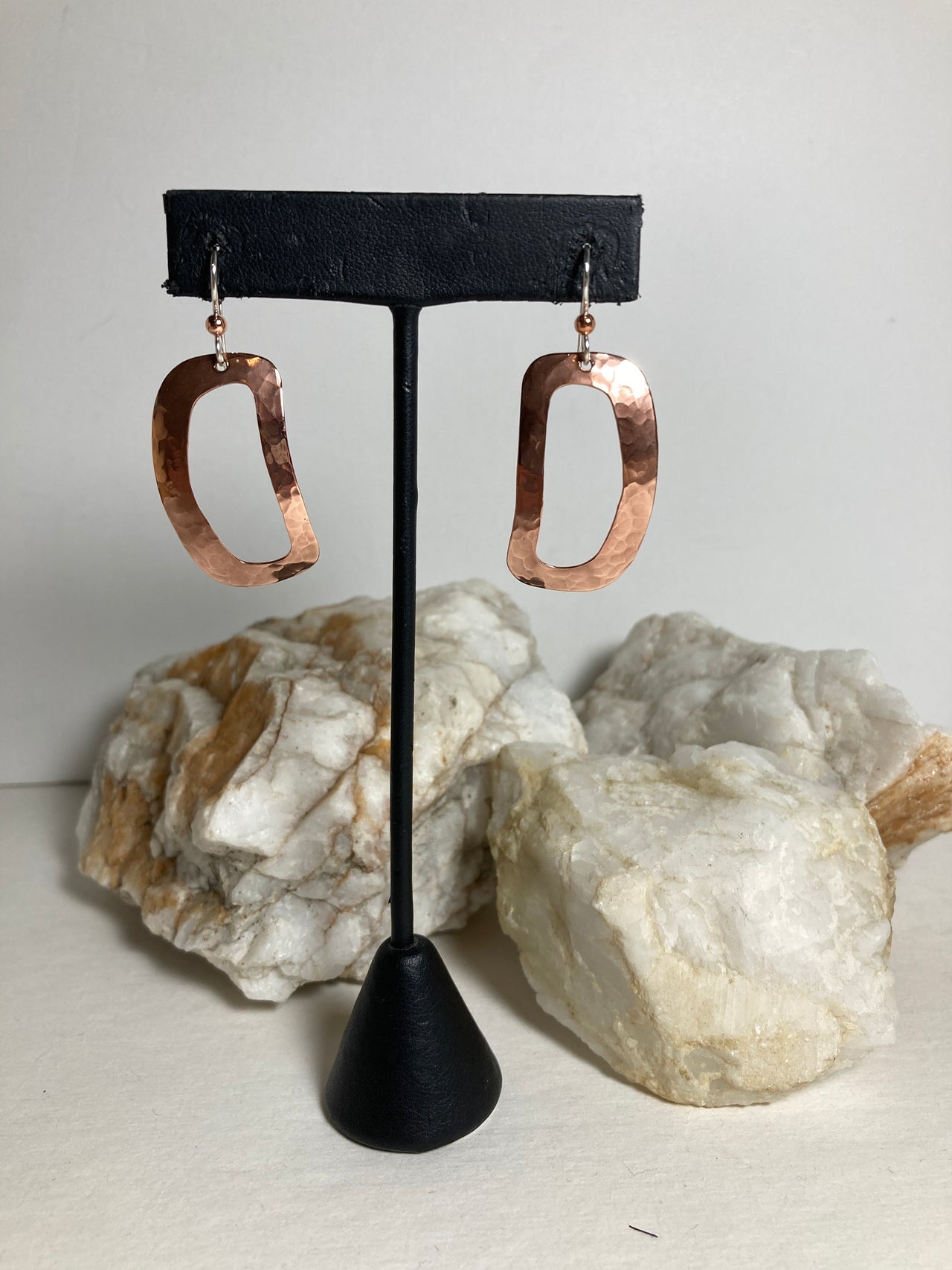 Copper Ovoid Earrings