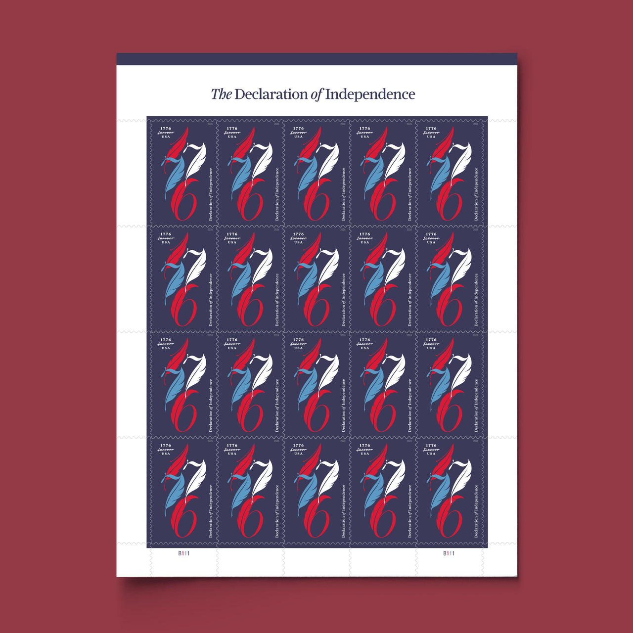 *Forever Letter Stamps: Declaration of Independence