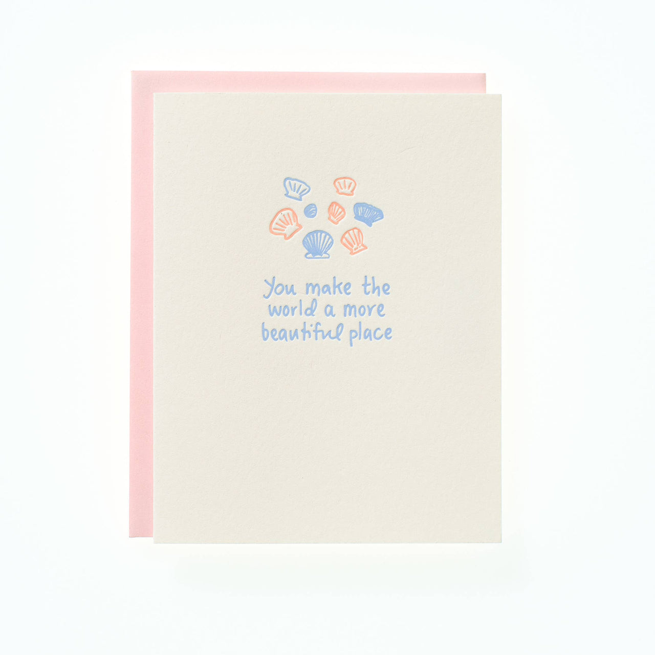 World More Beautiful - Letterpress Greeting Card