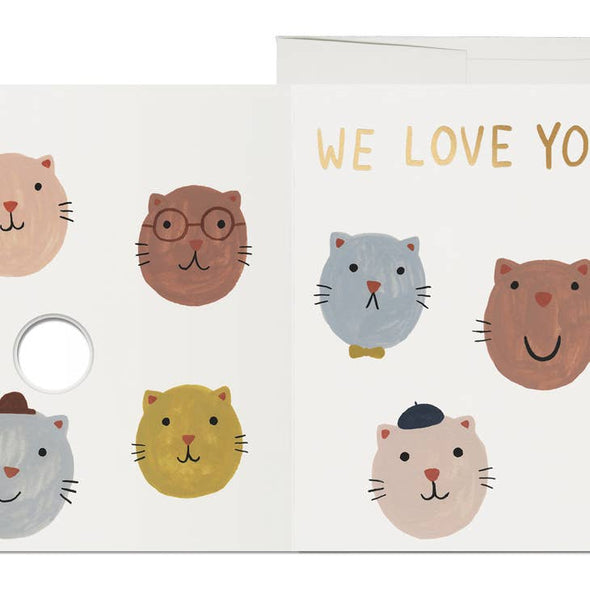 Lots of Cats Birthday Greeting Card