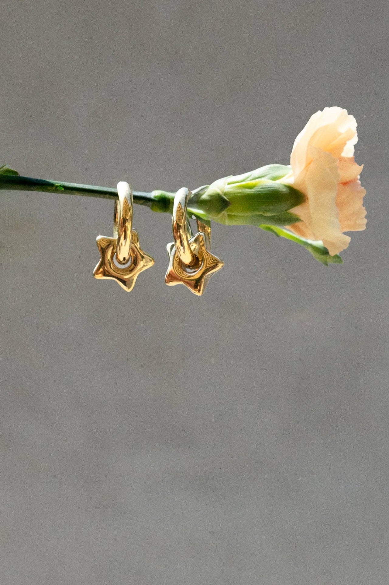 Estrella Hoops - 18K Gold Plated or Stainless Steel: Stainless Steel