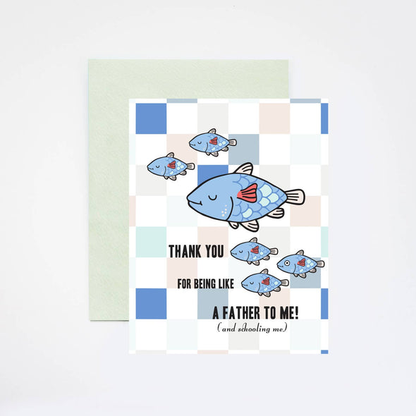 Like a Father Big Fish Little Fish Greeting Card - 4.25" x 5.5" (A2)