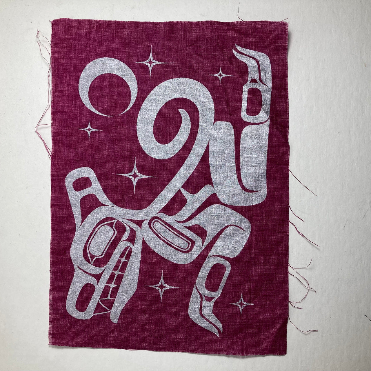 Formline Wolf Silk Screen Patch
