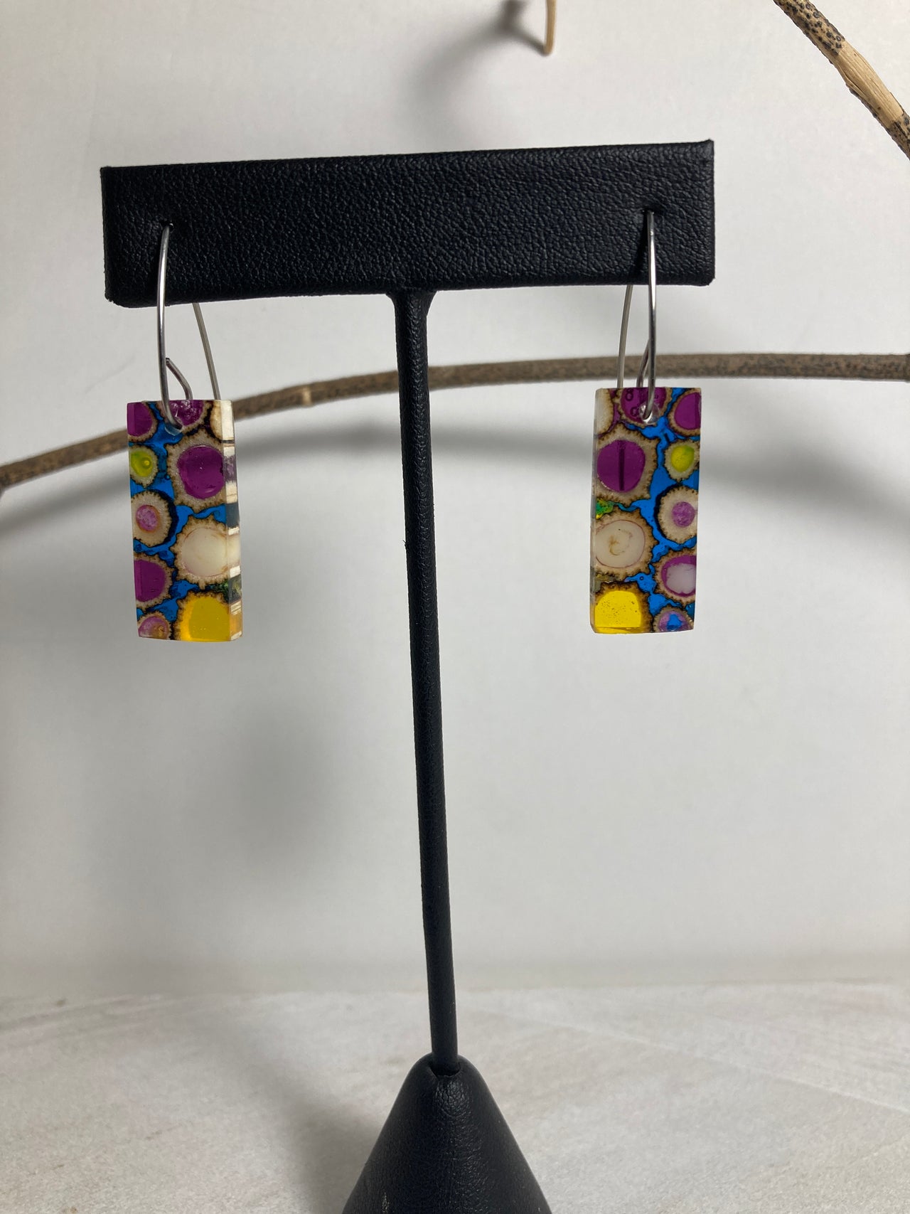 Pushki Stalk Resin Cast Earrings 1