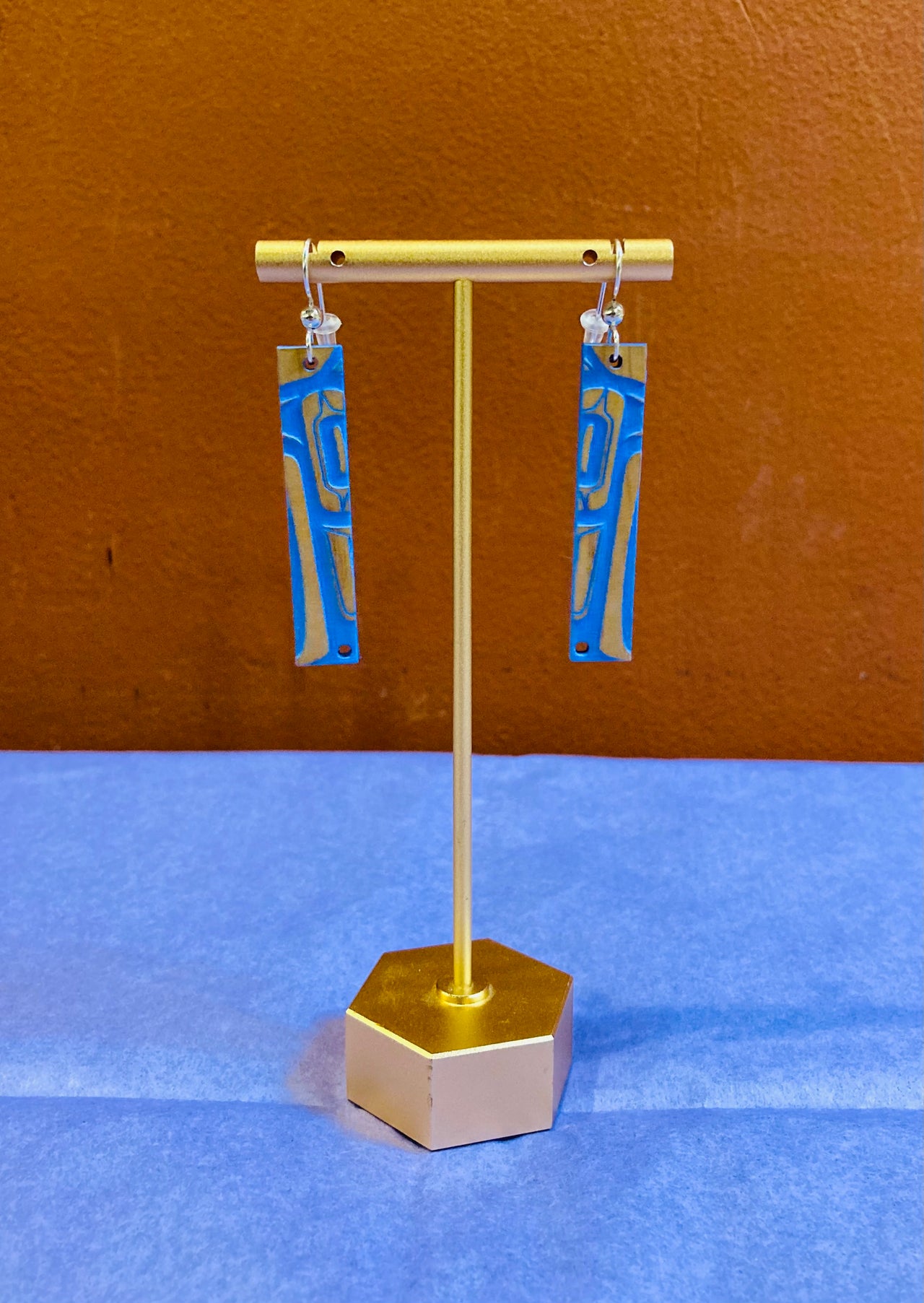 Hand Painted Bar Earrings