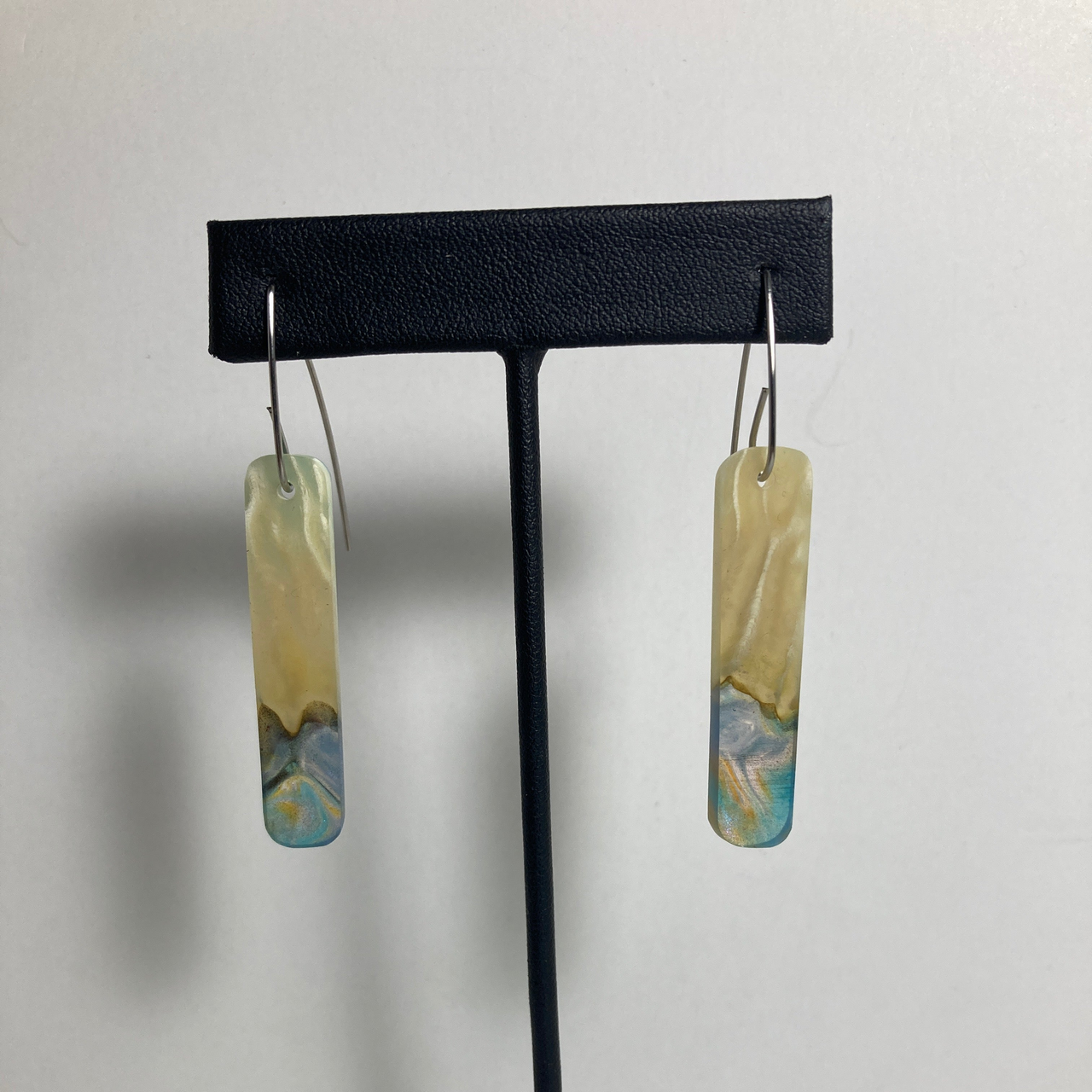 Musk Ox Horn Resin Cast Earrings 35