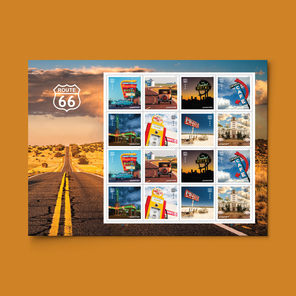 *Forever Letter Stamps: Route 66*