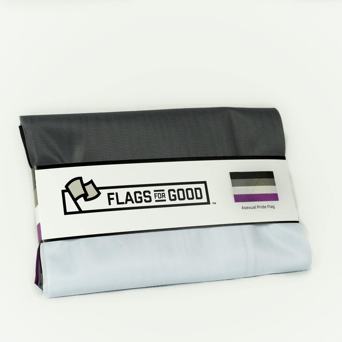 Asexual (Ace) Pride Flag: (M) 2ft x 3ft Single-Sided with Grommets