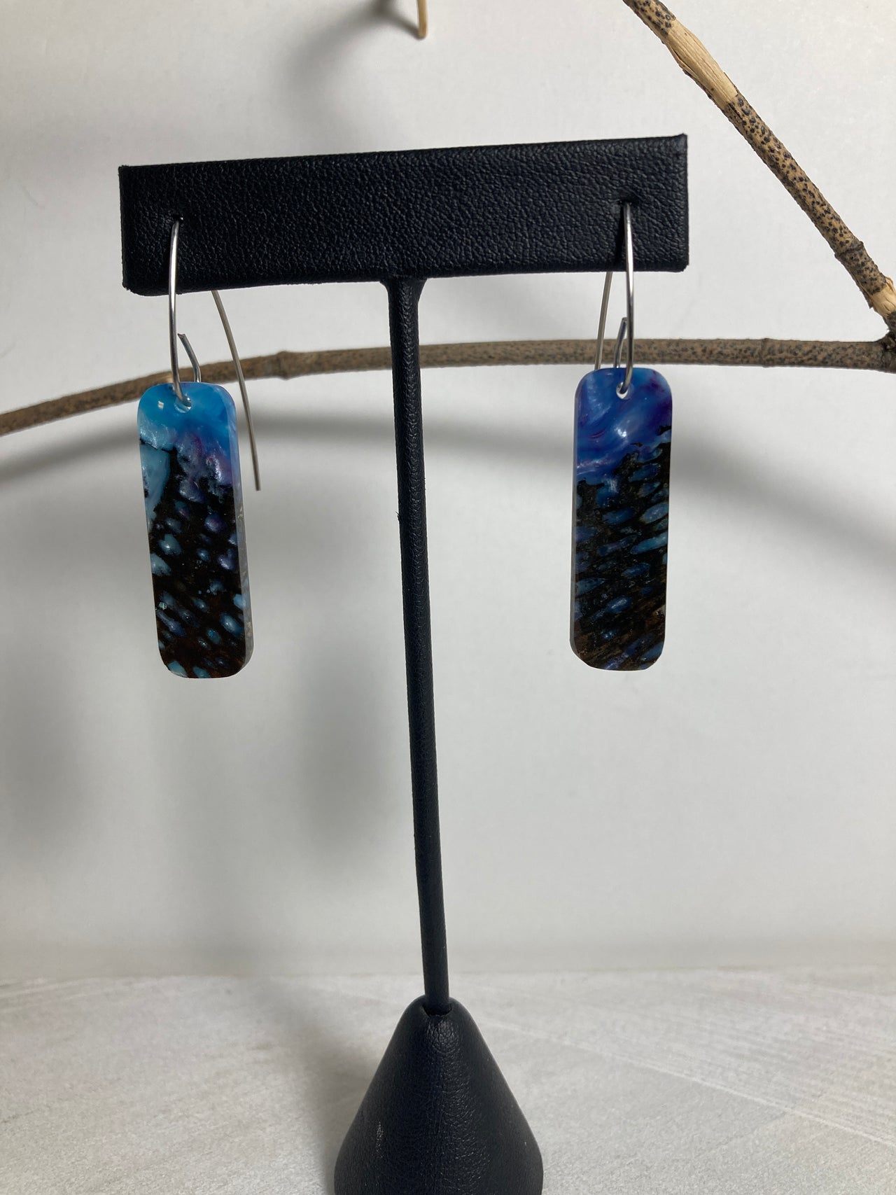 Spruce Root Resin Cast Earrings 4